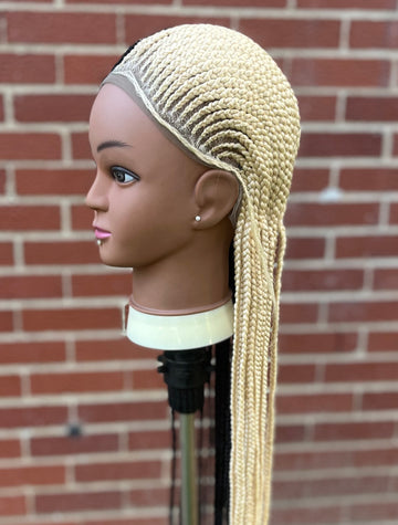 2 Toned Cornrows w Invisible Part Color 613/1B