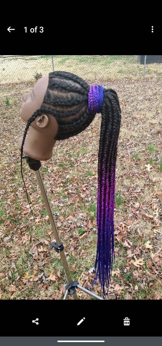 IP Braided P&B Purple Berry / 1B Blend Unit